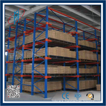 narrow aisle racking warehouse stocking rack